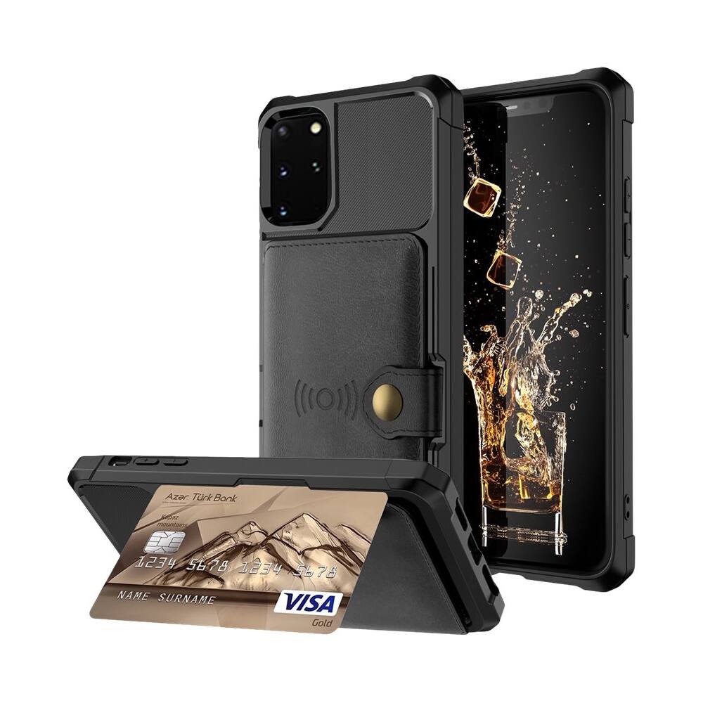 Alt View 11. SaharaCase - Wallet Case for Samsung Galaxy S20+ and S20+ 5G - Black.