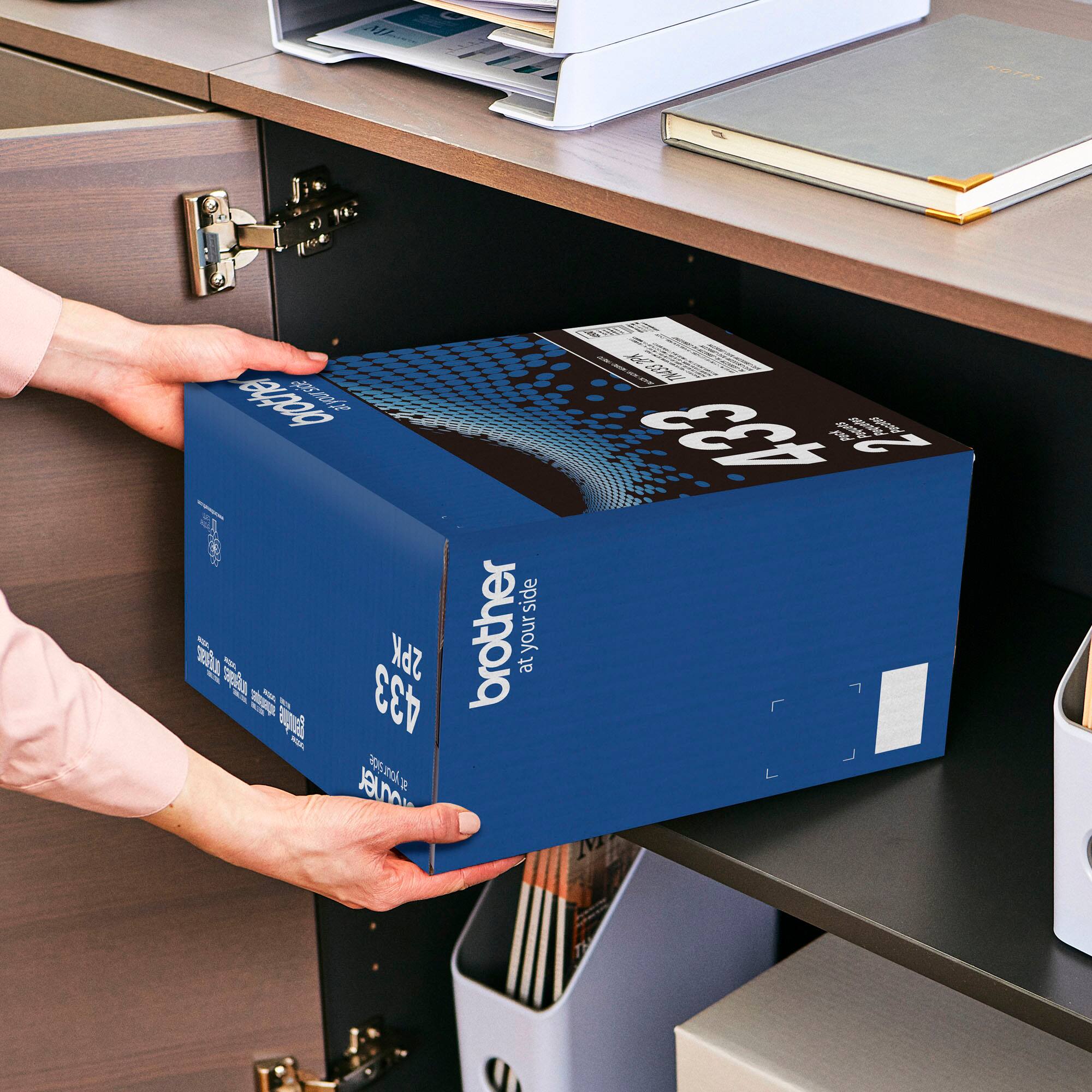 Alt View 12. Brother - TN433 2PK 2-Pack High-Yield Toner Cartridges - Black.