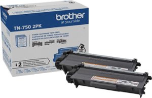 Brother - TN-750 XL 2-Pack High-Yield Toner Cartridges - Black - Front_Zoom