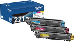 Brother - TN221 3PK 3-Pack Standard-Yield Toner Cartridges - Cyan/Magenta/Yellow - Front_Zoom