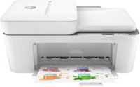 Front Zoom. HP - DeskJet Plus 4155 Wireless All-In-One Instant Ink-Ready Inkjet Printer - White.