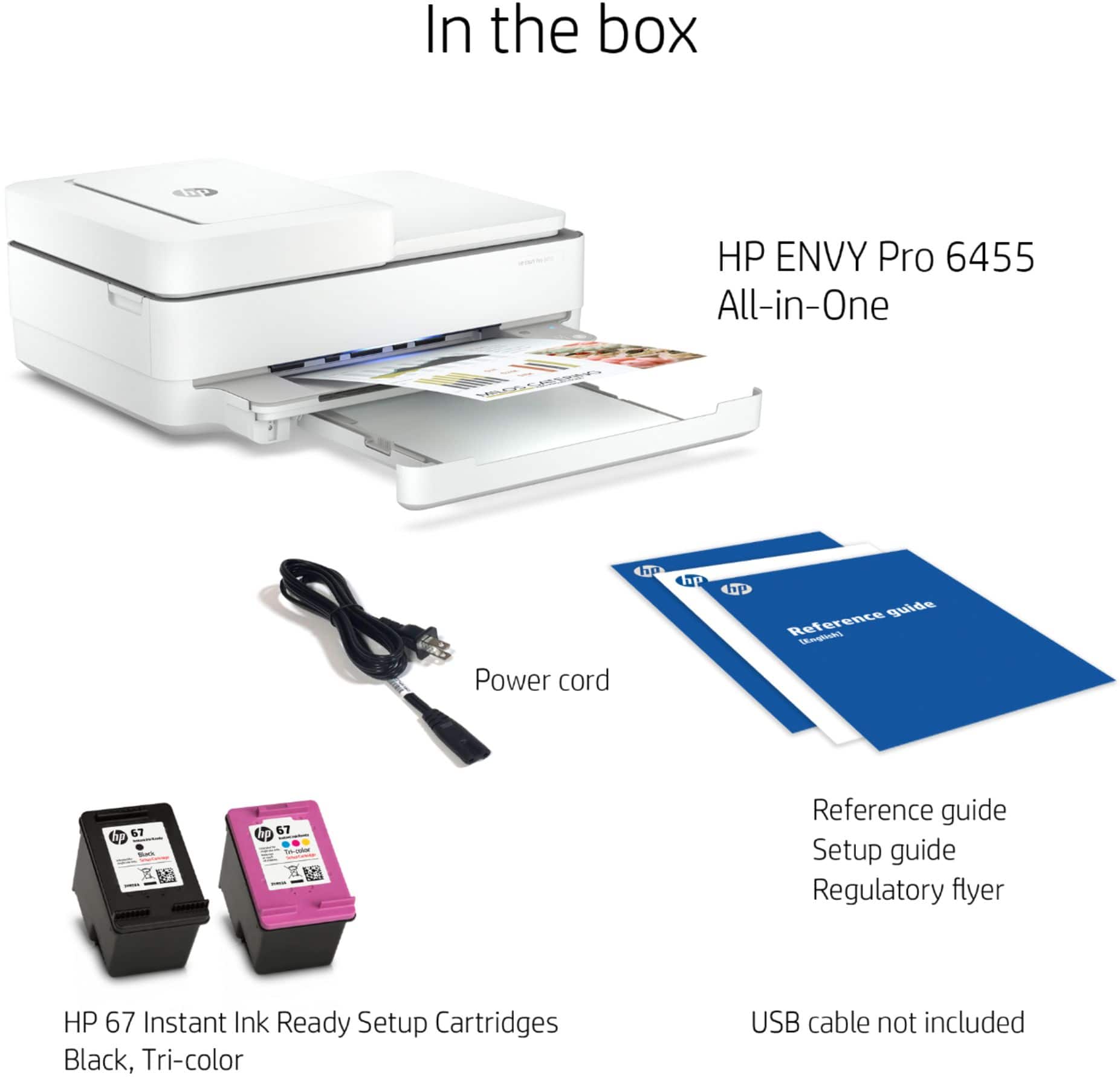 Alt View 16. HP - ENVY Pro 6455 Wireless All-In-One Instant Ink-Ready Inkjet Printer - White.