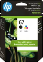 HP - 67 2-Pack Standard Capacity Ink Cartridges - Black & Tri-Color - Front_Zoom