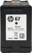 Alt View 1. HP - 67 Standard Capacity Ink Cartridge - Black.