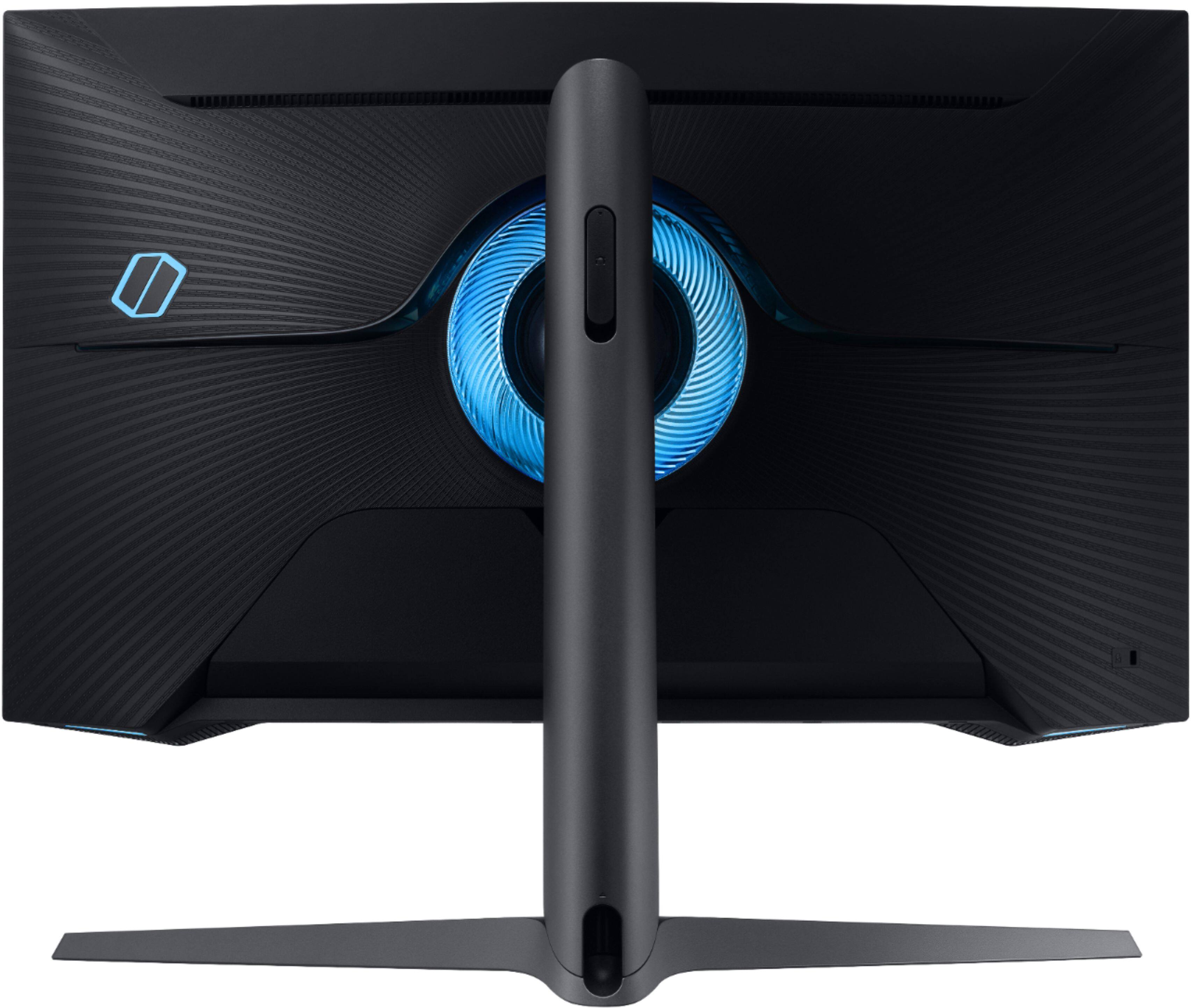 Back. Samsung - Odyssey G7 27" LED Curved QHD FreeSync and G-SYNC Compatible Monitor with HDR (DisplayPort, HDMI) - Black.