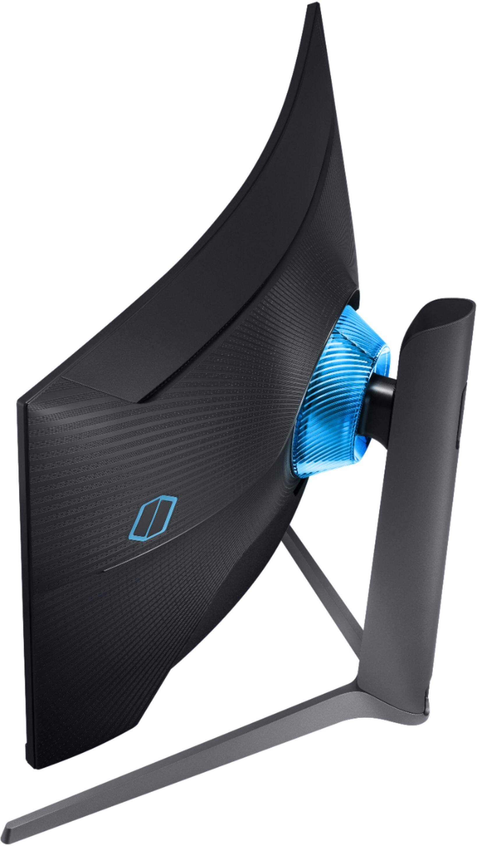 Alt View 12. Samsung - Odyssey G7 27" LED Curved QHD FreeSync and G-SYNC Compatible Monitor with HDR (DisplayPort, HDMI) - Black.