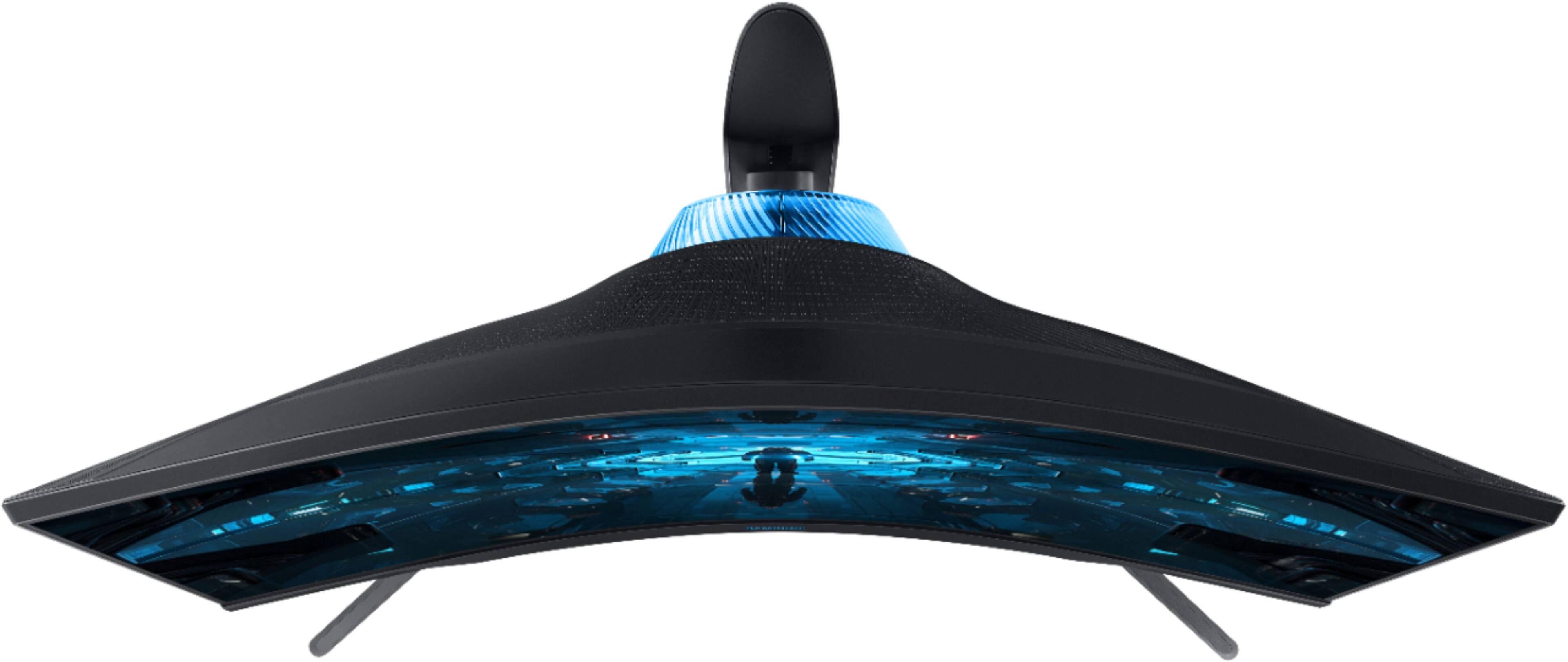 Alt View 21. Samsung - Odyssey G7 27" LED Curved QHD FreeSync and G-SYNC Compatible Monitor with HDR (DisplayPort, HDMI) - Black.