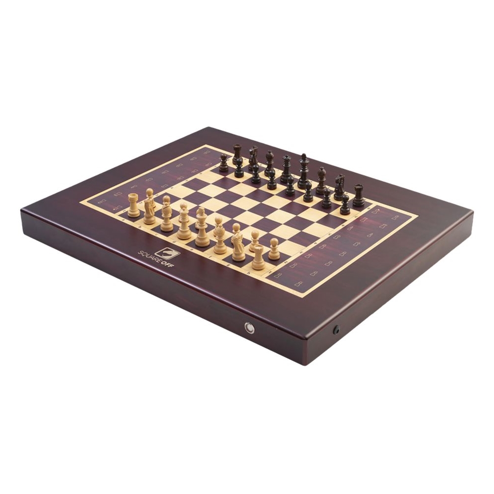 Brown Wooden Squareoff Grand Kingdom Chess Set, Packaging Type: Box