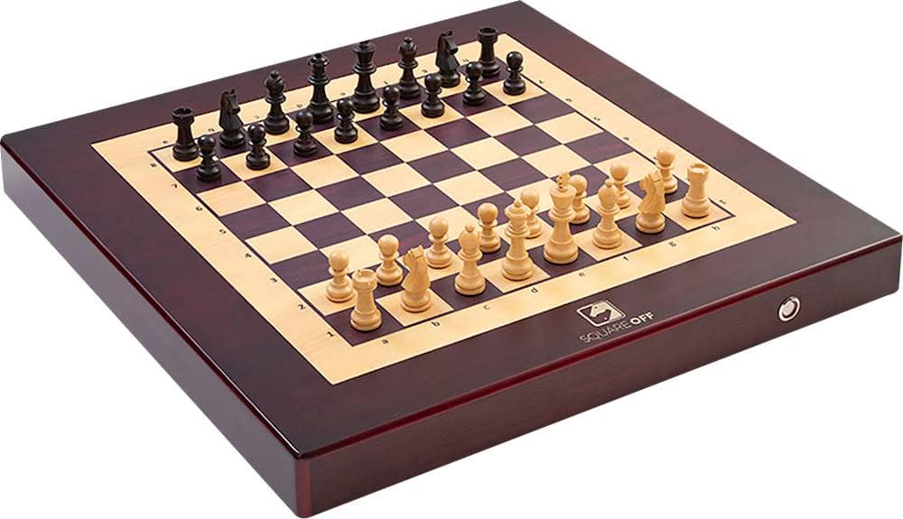 Angle View: Square Off - Kingdom Set Board Game - Rosewood