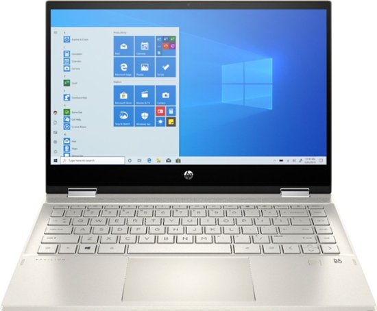Front Zoom. HP - Pavilion x360 2-in-1 14" Touch-Screen Laptop - Intel Core i5 - 8GB Memory - 256GB SSD - Luminous Gold.
