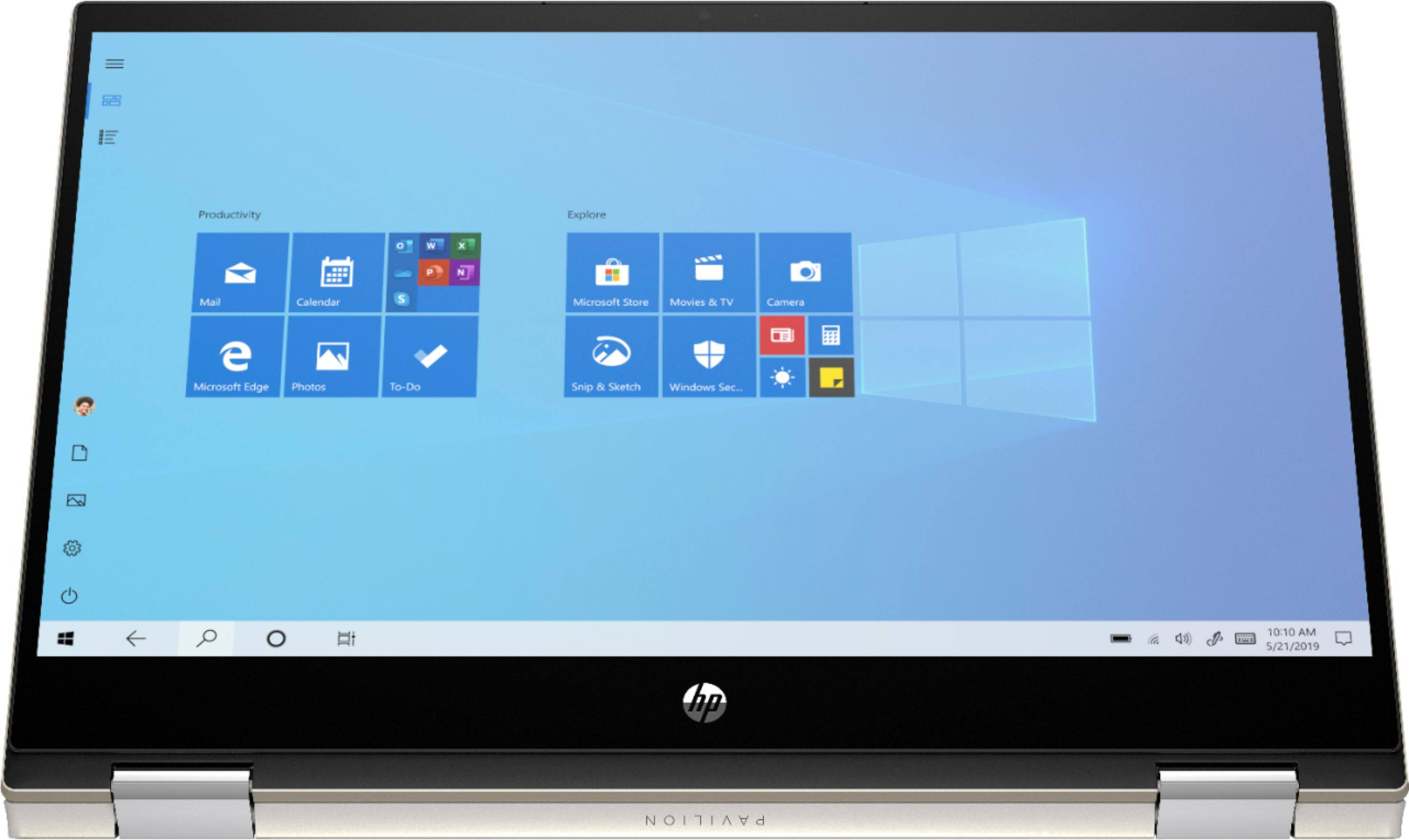 Alt View 12. HP - Pavilion x360 2-in-1 14" Touch-Screen Laptop - Intel Core i5 - 8GB Memory - 256GB SSD - Luminous Gold.