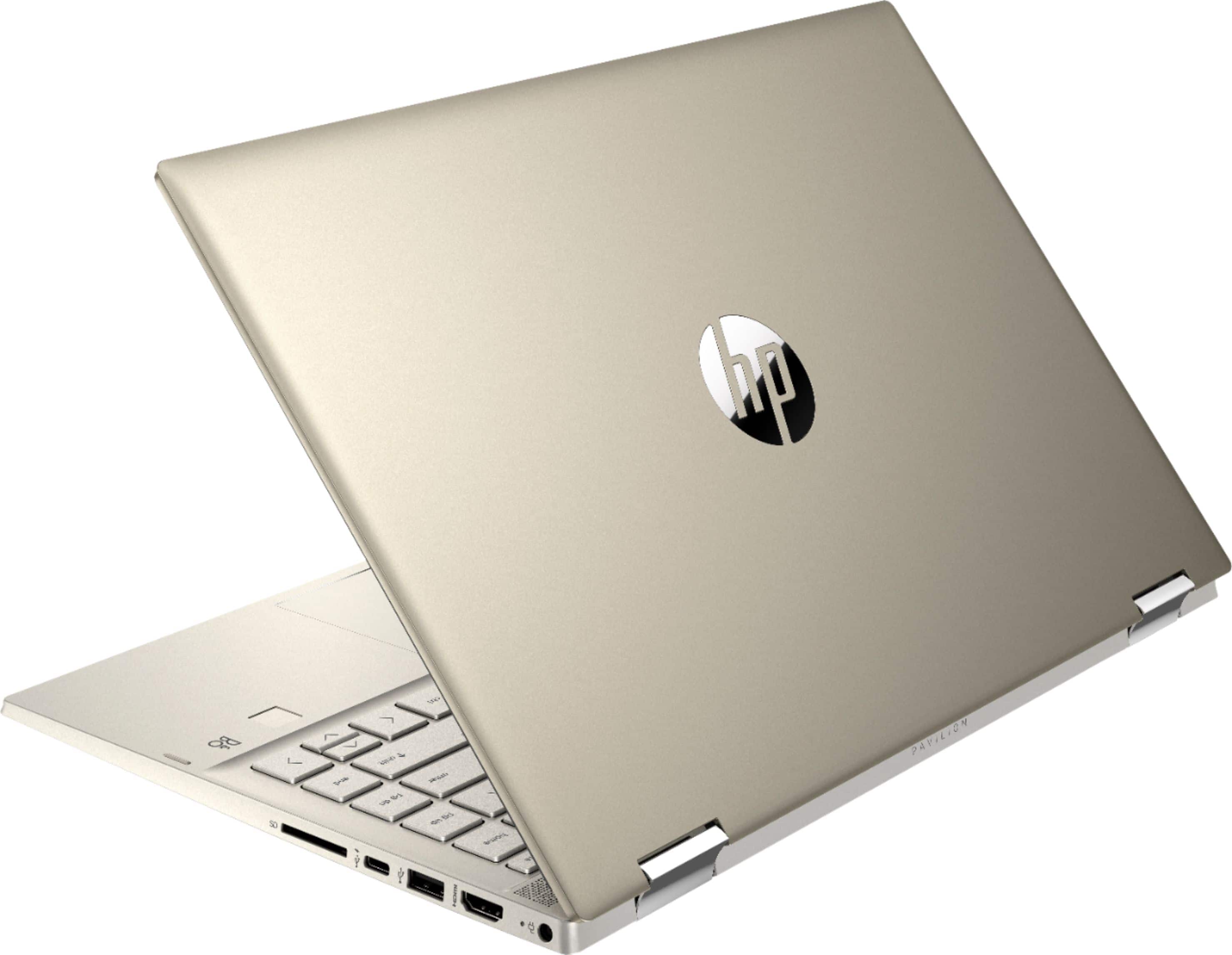 Alt View 1. HP - Pavilion x360 2-in-1 14" Touch-Screen Laptop - Intel Core i5 - 8GB Memory - 256GB SSD - Luminous Gold.