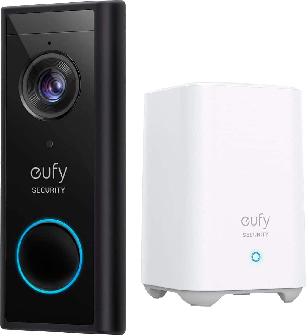 eufy Security Smart Wi-Fi Dual Cam Video Doorbell 2K Battery Operated/Wired  with Google Assistant and  Alexa Black E8213J11 - Best Buy