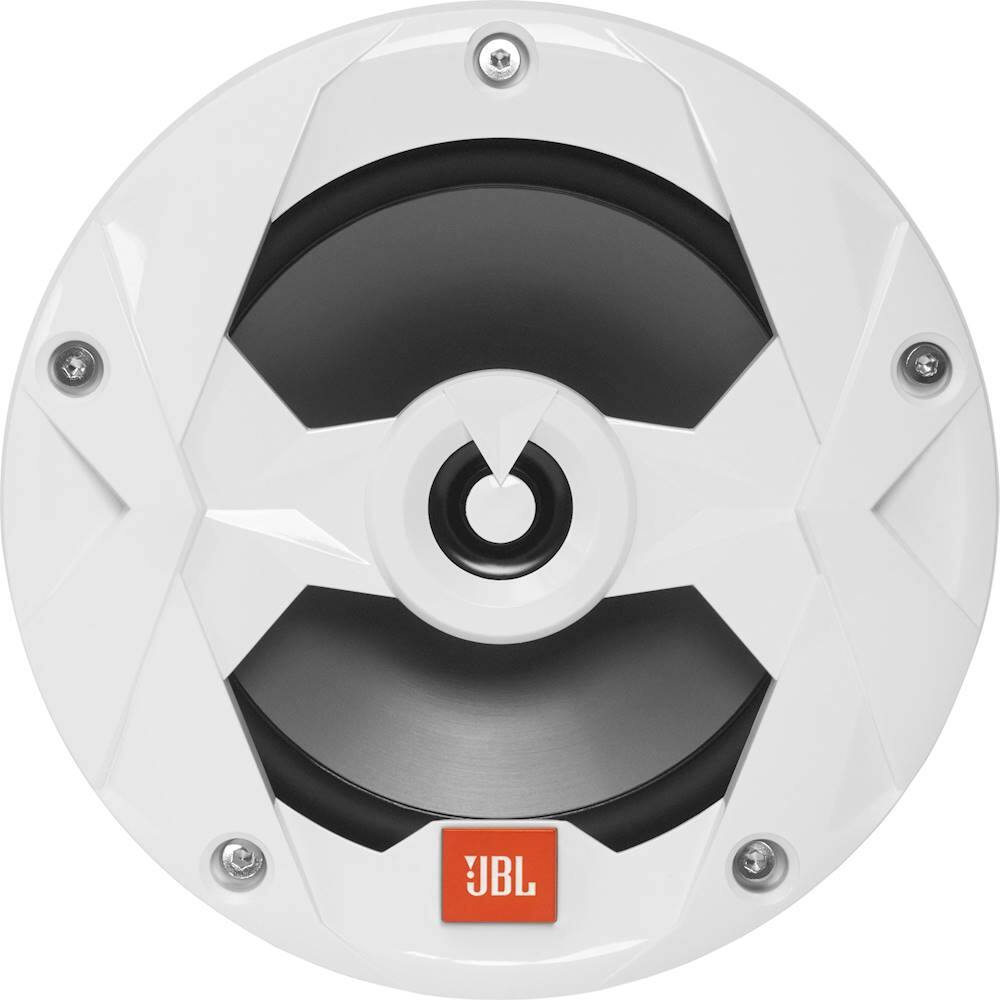 Front. JBL - Club Marine 6-1/2" 2-Way Marine Speakers with Polypropylene Cones (Pair) - White.