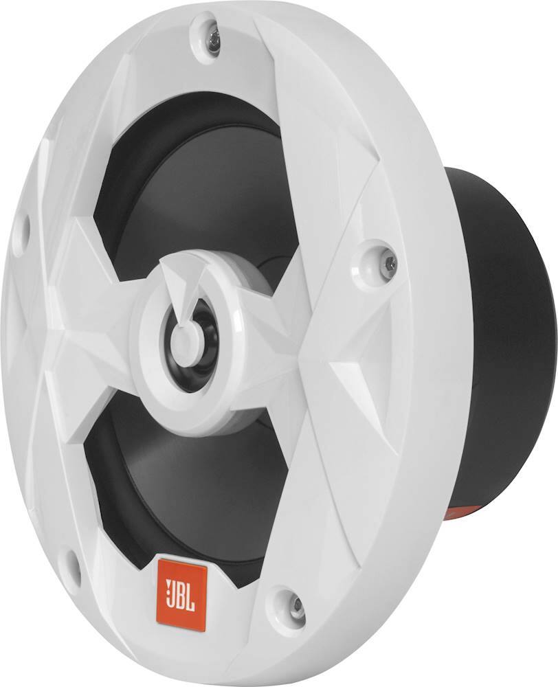 Left. JBL - Club Marine 6-1/2" 2-Way Marine Speakers with Polypropylene Cones (Pair) - White.