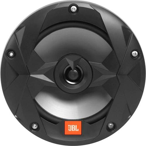 JBL - Club Marine 6-1/2" 2-Way Marine Speaker with Polypropylene Cones (Pair) - Black-Front_Standard 