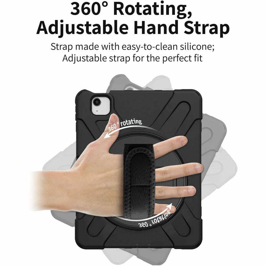 360° Rotating, Adjustable Hand Strap

Strap made with easy-to-clean silicone; Adjustable strap for the perfect fit