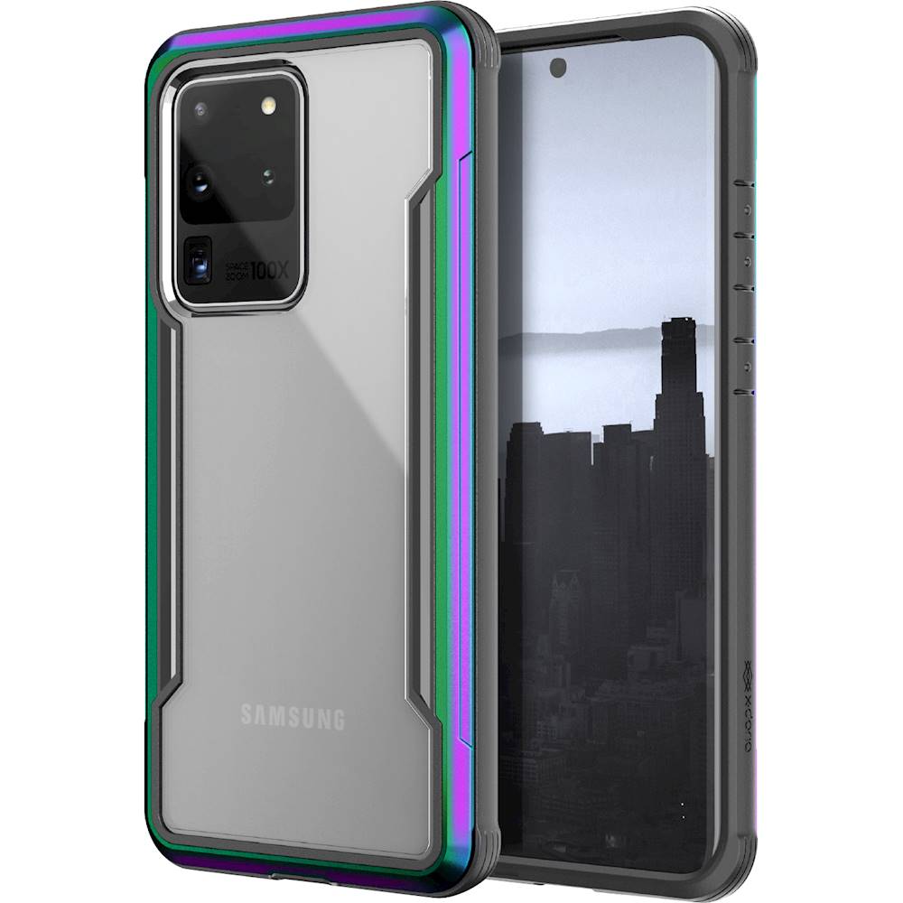 Left View: Raptic - Shield Case for Samsung Galaxy S20 Ultra 5G - Iridescent