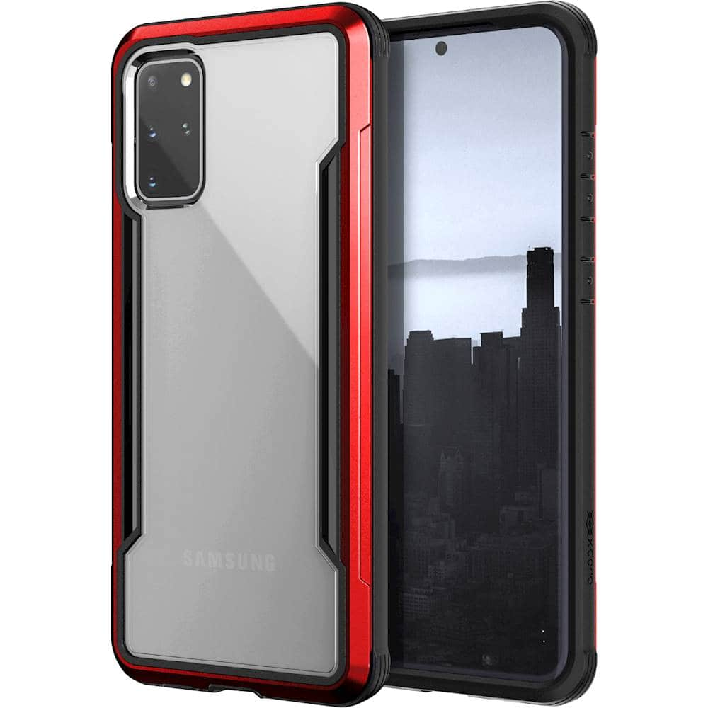 Left View: Raptic - Shield Case for Samsung Galaxy S20+ and S20+ 5G - Red