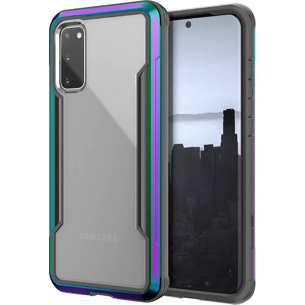 Left View: Raptic - Shield Case for Samsung Galaxy S20 and S20 5G - Iridescent