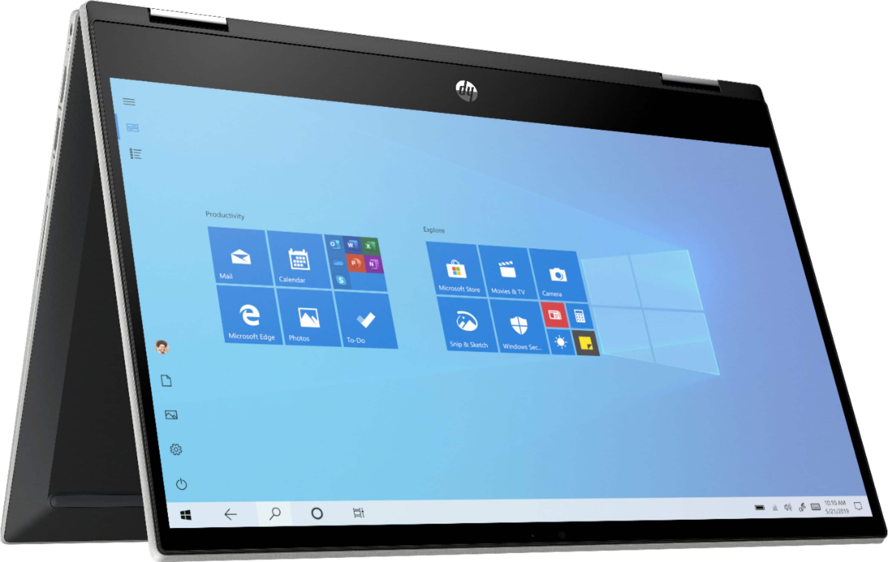 Alt View 11. HP - Pavilion x360 2-in-1 14" Touch-Screen Laptop - Intel Core i3 - 8GB Memory - 128GB SSD.