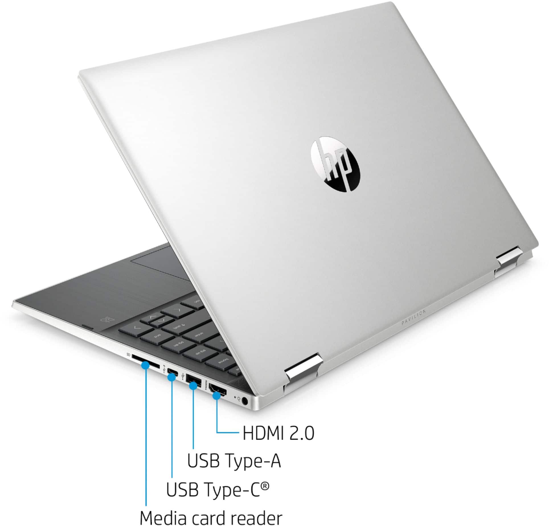 Alt View 17. HP - Pavilion x360 2-in-1 14" Touch-Screen Laptop - Intel Core i3 - 8GB Memory - 128GB SSD.