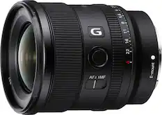 Front. Sony - FE 20mm f/1.8 G Ultra Wide Angle Prime Lens for E-mount Cameras - Black.