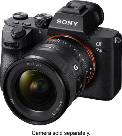 Sony FE 20mm G Ultra Wide Angle Prime Lens for E-mount Cameras Black
