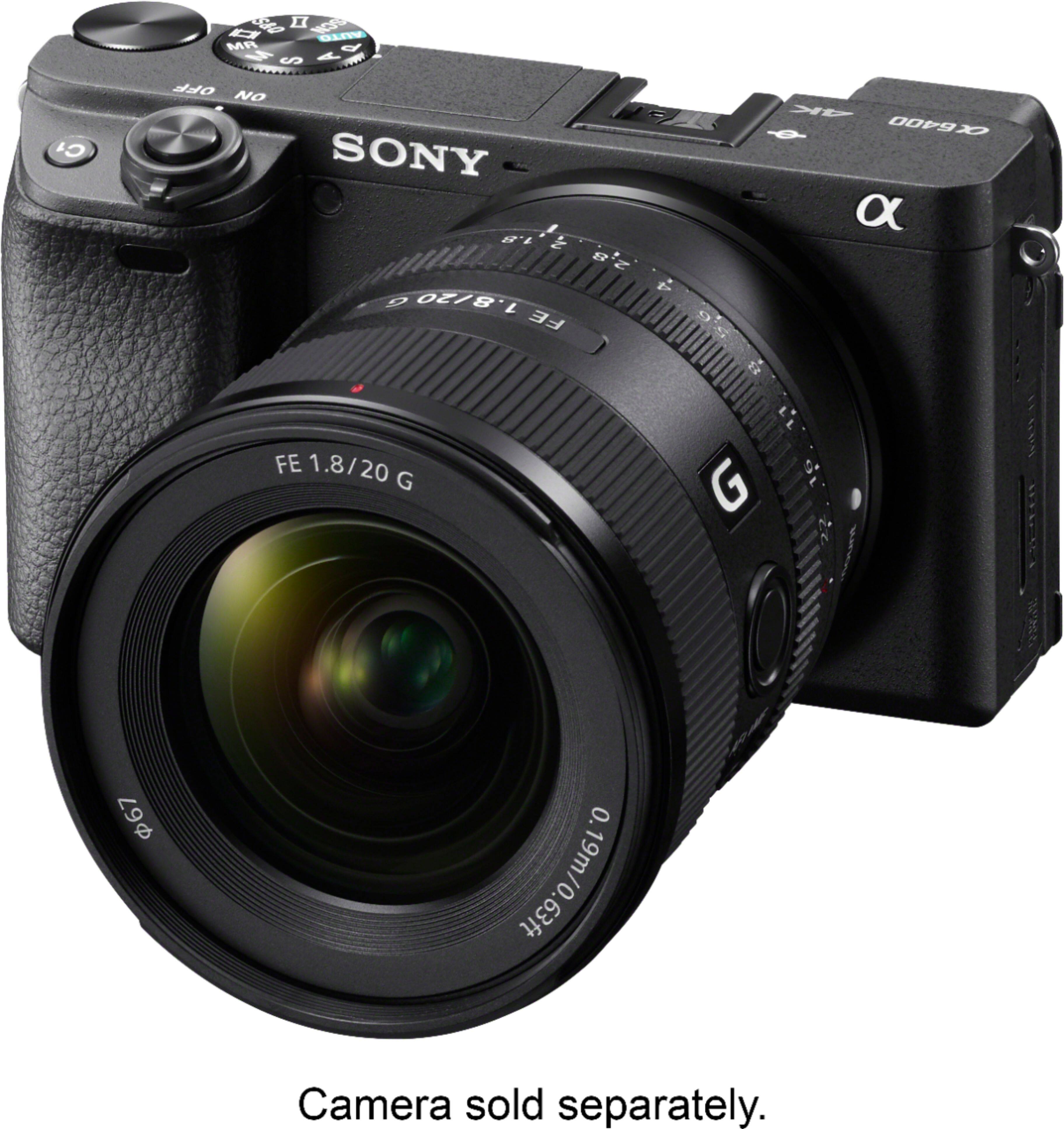 Alt View 12. Sony - FE 20mm f/1.8 G Ultra Wide Angle Prime Lens for E-mount Cameras - Black.