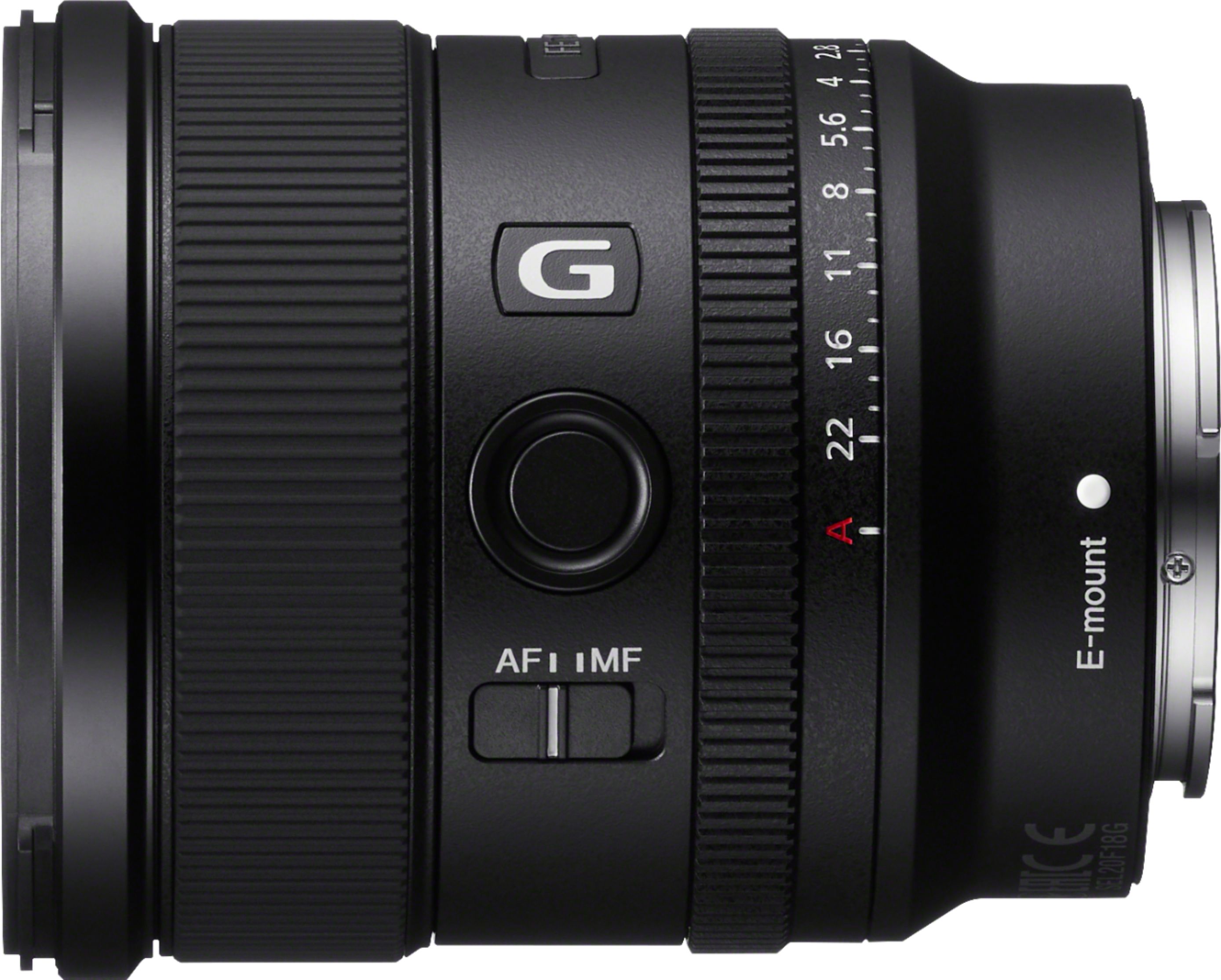 Left View: Sony - FE 20mm f/1.8 G Ultra Wide Angle Prime Lens for E-mount Cameras - Black