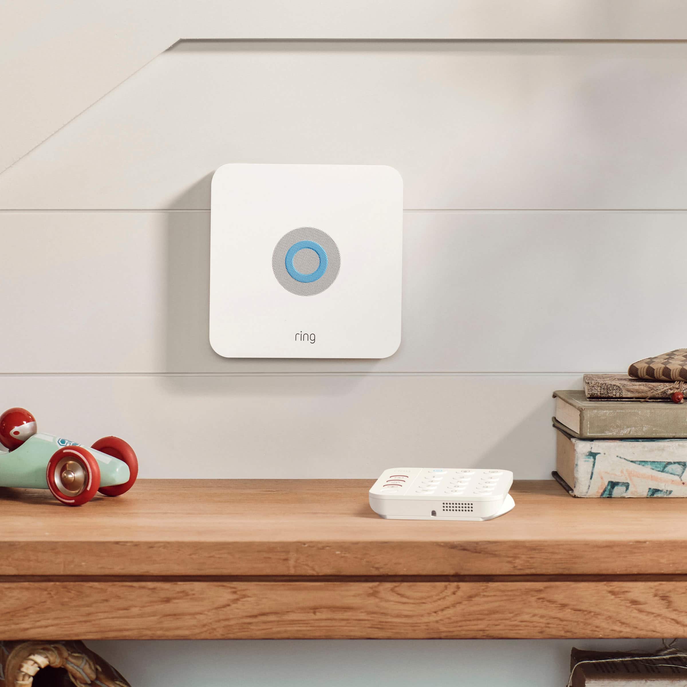 Alt View 11. Ring - Alarm 8-Piece Security Kit - White.