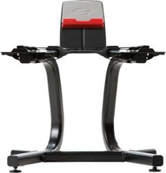 Bowflex - SelectTech Stand with Media Rack - Black - Front_Zoom