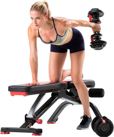 BowFlex Stowable Bench Black 100675 Best Buy - Main Image
