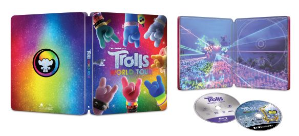 Trolls: World Tour [SteelBook] [Digital Copy] [4K Ultra HD Blu-ray/Blu-ray] [Only @ Best Buy] [2020]