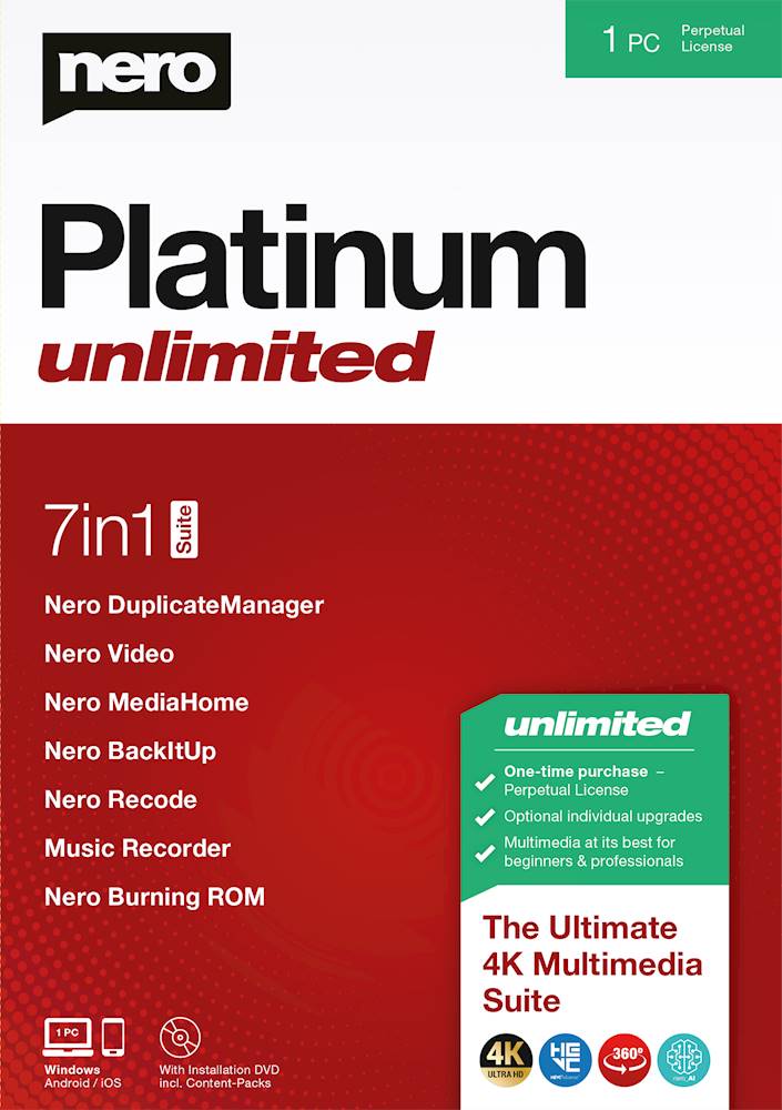 Nero Platinum Unlimited NER912800F085 - Best Buy