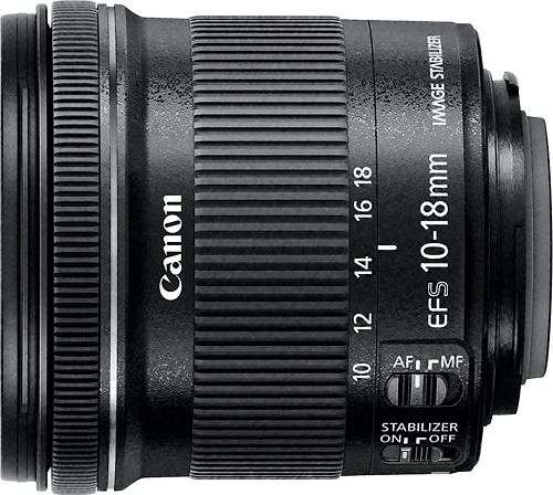Canon Ef S 10 18mm F 4 5 5 6 Is Stm Ultra Wide Zoom Lens Black 9519b002 Best Buy