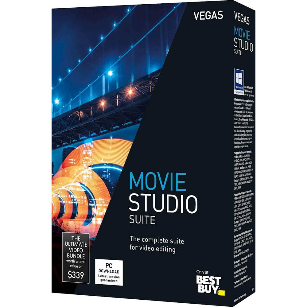 Magix Vegas Movie Studio 17 Suite Windows Sonf132 Best Buy