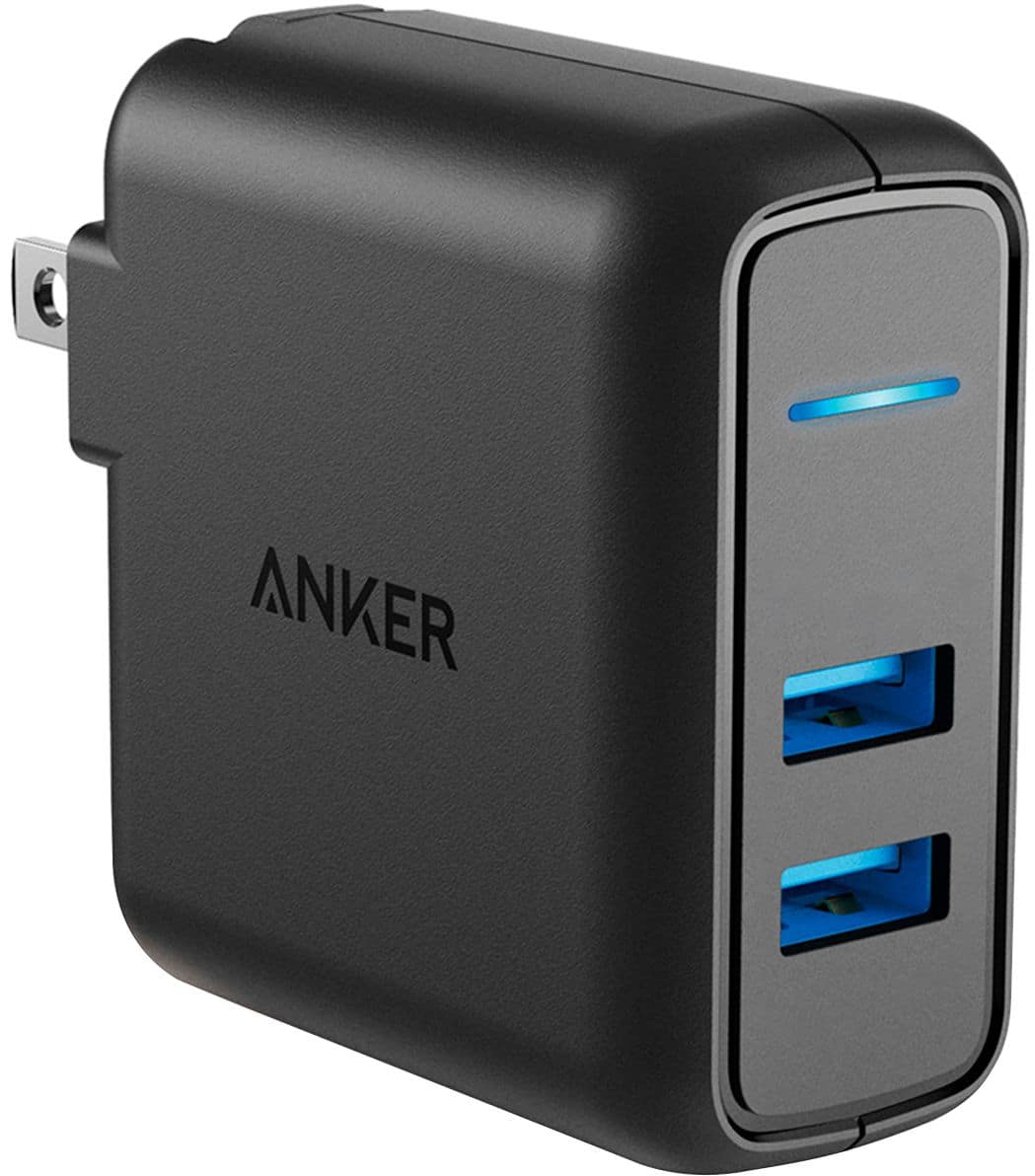 Alt View 11. Anker - PowerPort 2 with 3ft Lightning Cable with Quick Charge for Apple iPhone and iPad - Black.