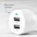 Alt View Zoom 19. Insignia™ - 24 W Vehicle Charger with 2 USB Ports - White.