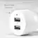 Alt View 19. Insignia™ - 24 W Vehicle Charger with 2 USB Ports - White.