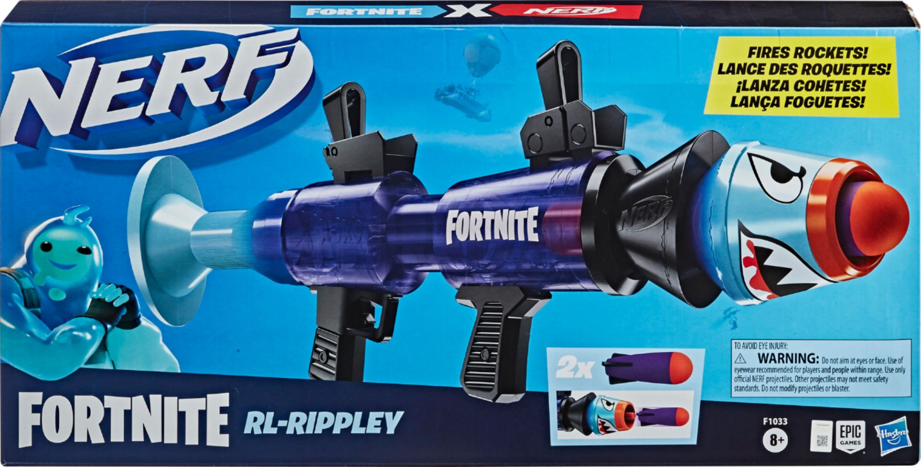 NERF Fortnite Rocket Launcher RL-Rippley RPG Blaster Limited Edition Kids Toy 