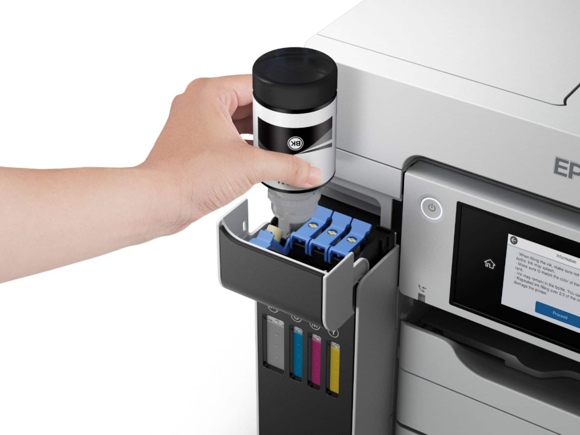 Alt View 14. Epson - EcoTank Pro ET-5800 Wireless All-In-One Inkjet Printer - White.