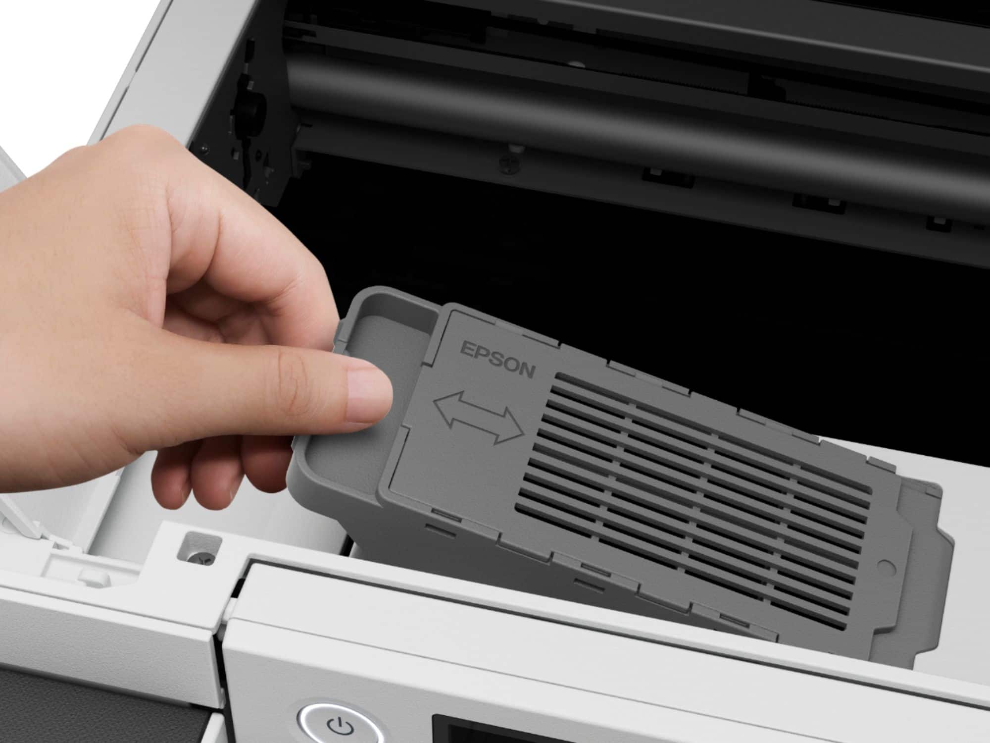 Alt View 22. Epson - EcoTank Pro ET-5800 Wireless All-In-One Inkjet Printer - White.