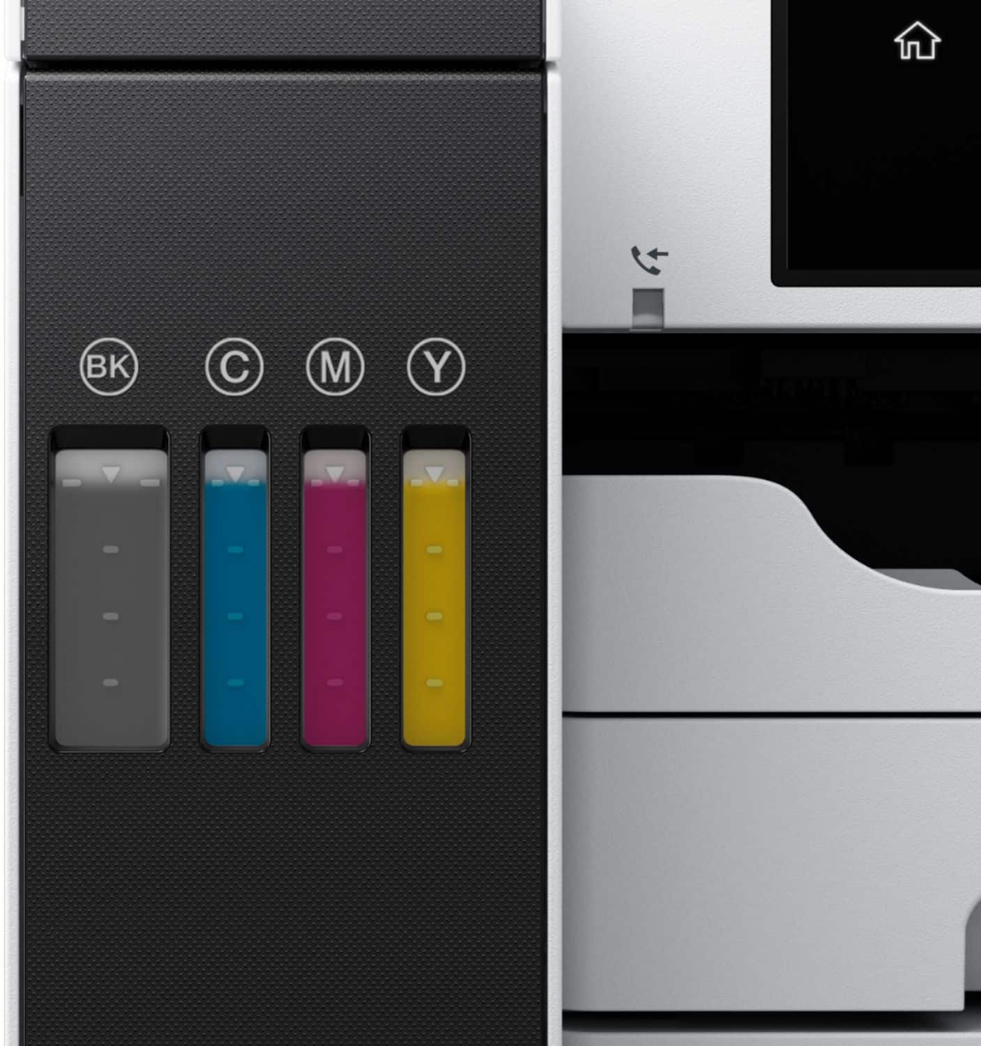 Alt View 24. Epson - EcoTank Pro ET-5800 Wireless All-In-One Inkjet Printer - White.