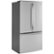 Angle Zoom. GE - 23.1 Cu. Ft. French Door Counter-Depth Refrigerator - Stainless steel.