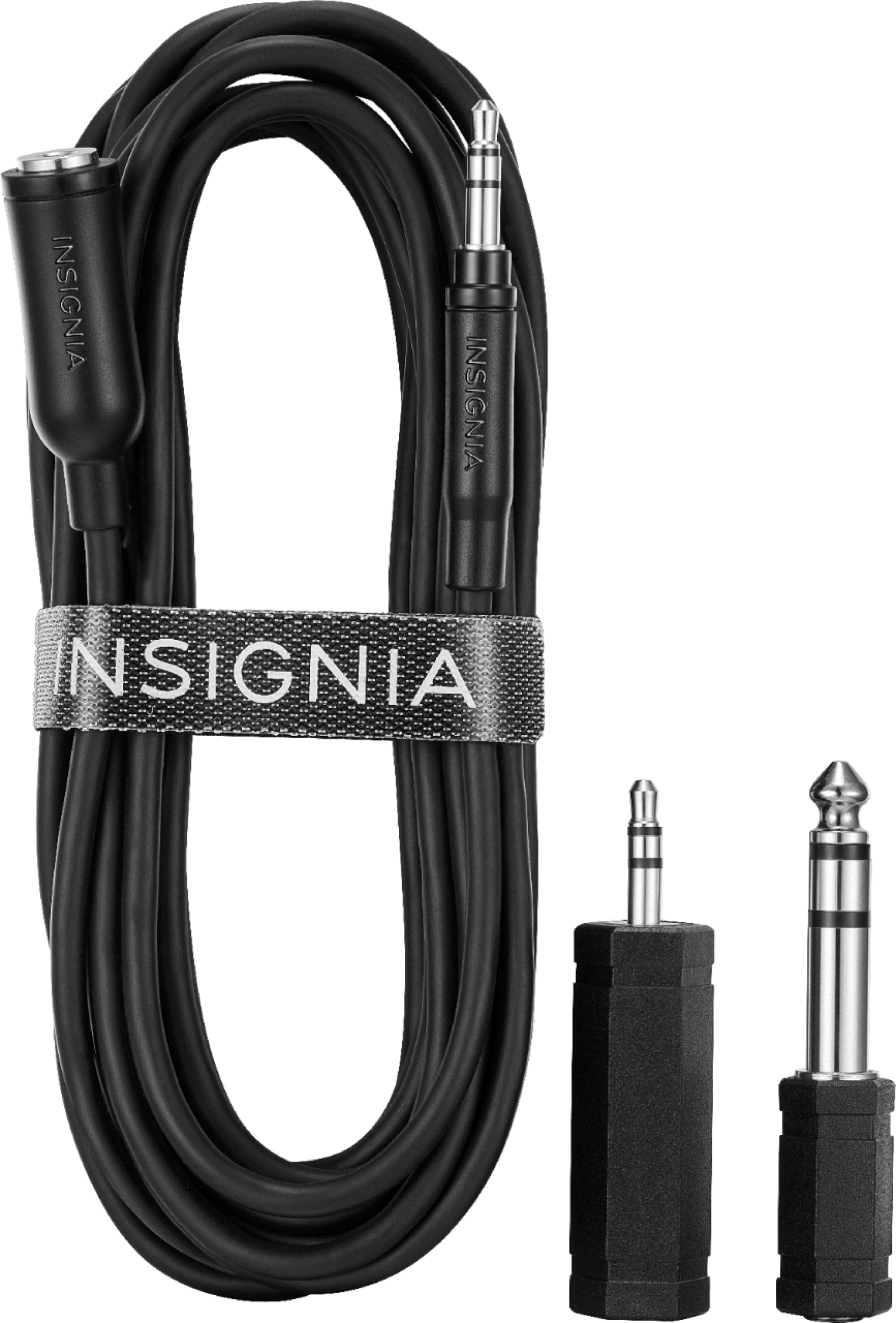 Insignia™ 12' Headphone Extension Kit & Adapters Black NSHZ5302 Best Buy