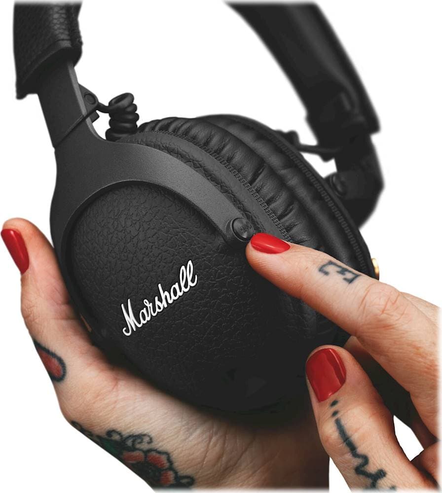 Alt View 19. Marshall - Monitor II A.N.C. Wireless Noise Cancelling Over-the-Ear Headphones - Black.