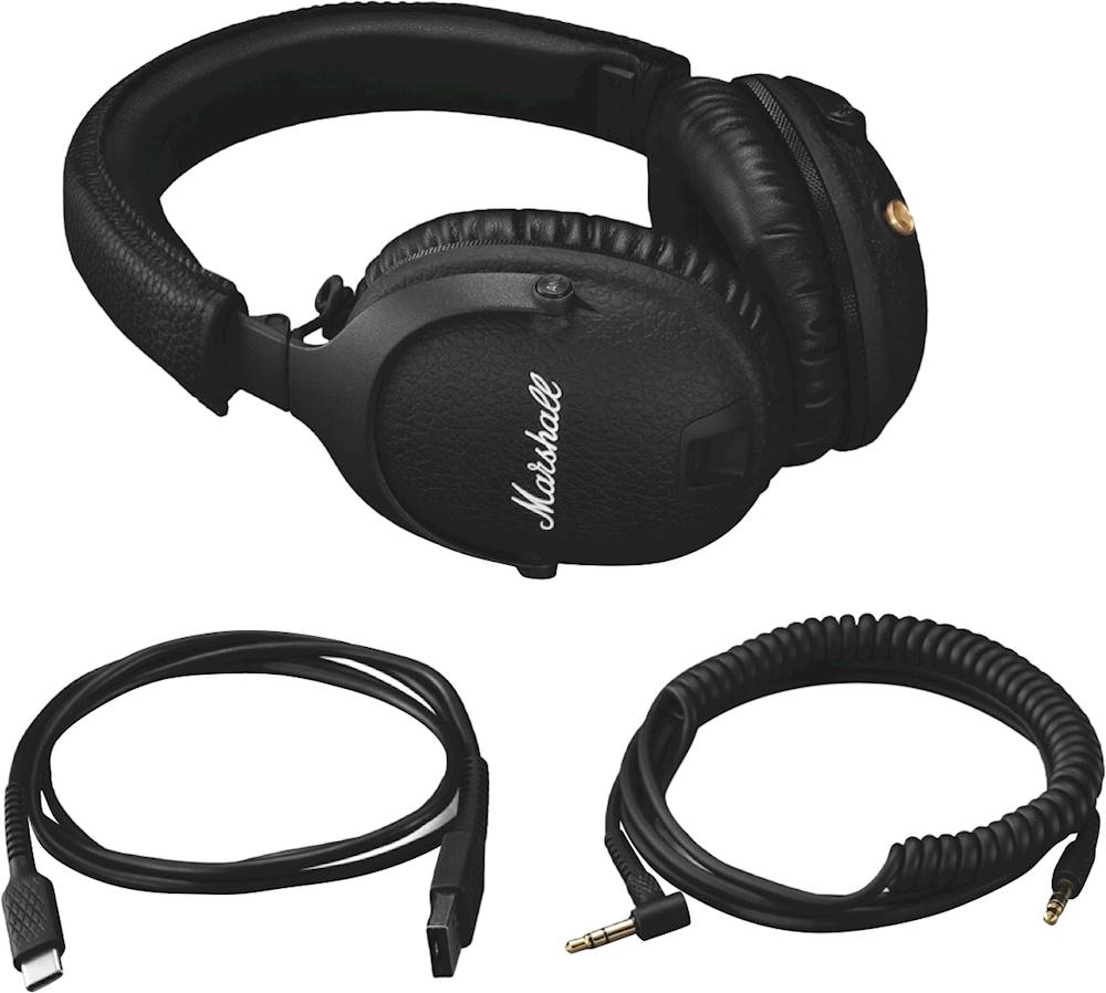 New Marshall Monitor Bluetooth Genuin Wireless Headphones Headset Bass Mic DJ 