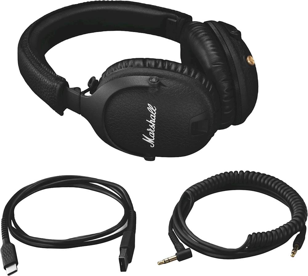 Alt View 24. Marshall - Monitor II A.N.C. Wireless Noise Cancelling Over-the-Ear Headphones - Black.