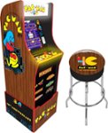 Front. Arcade1Up - 40th Anniversary Pac-Man Special Edition Arcade Game Machine - Pac-Man Woodgrain/White.